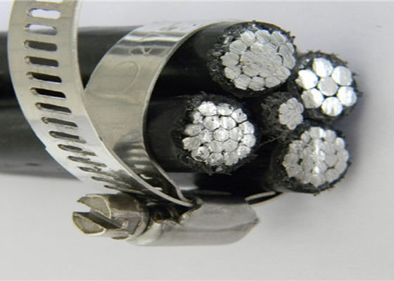 Basse tension BS 6622 veste de PVC de cable électrique d'ABC de 5 noyaux