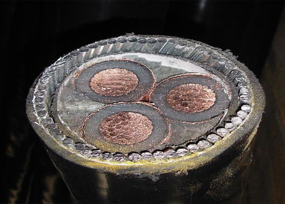 Câble blindé d'en cuivre souterrain de la SWA 11kv pour le transport d'énergie